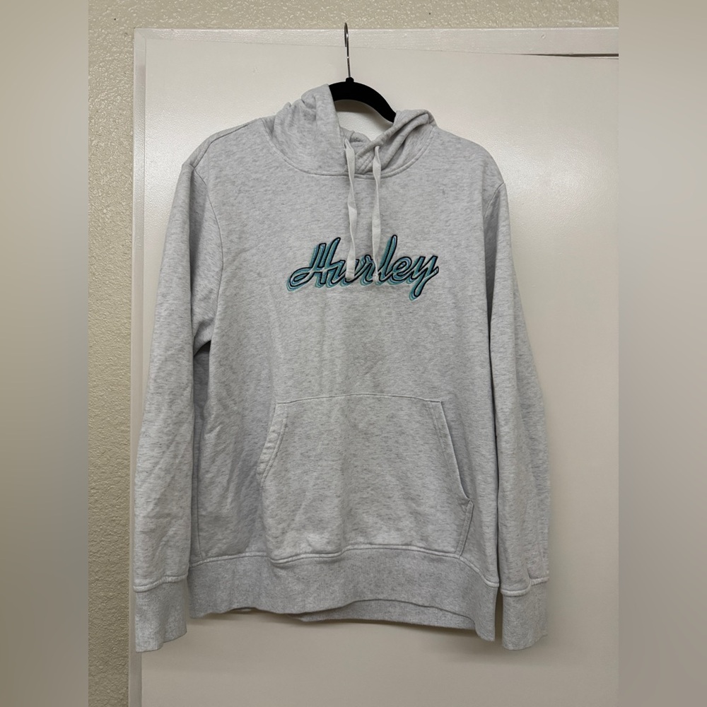 Hurley Light Gray Hoodie women’s size medium